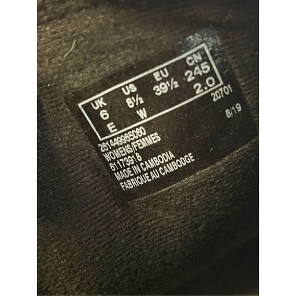 CLARKS COLLECTION ADDIY GLADYS BLACK LEATHER ANKLE BOOTS - Picture 8 of 8